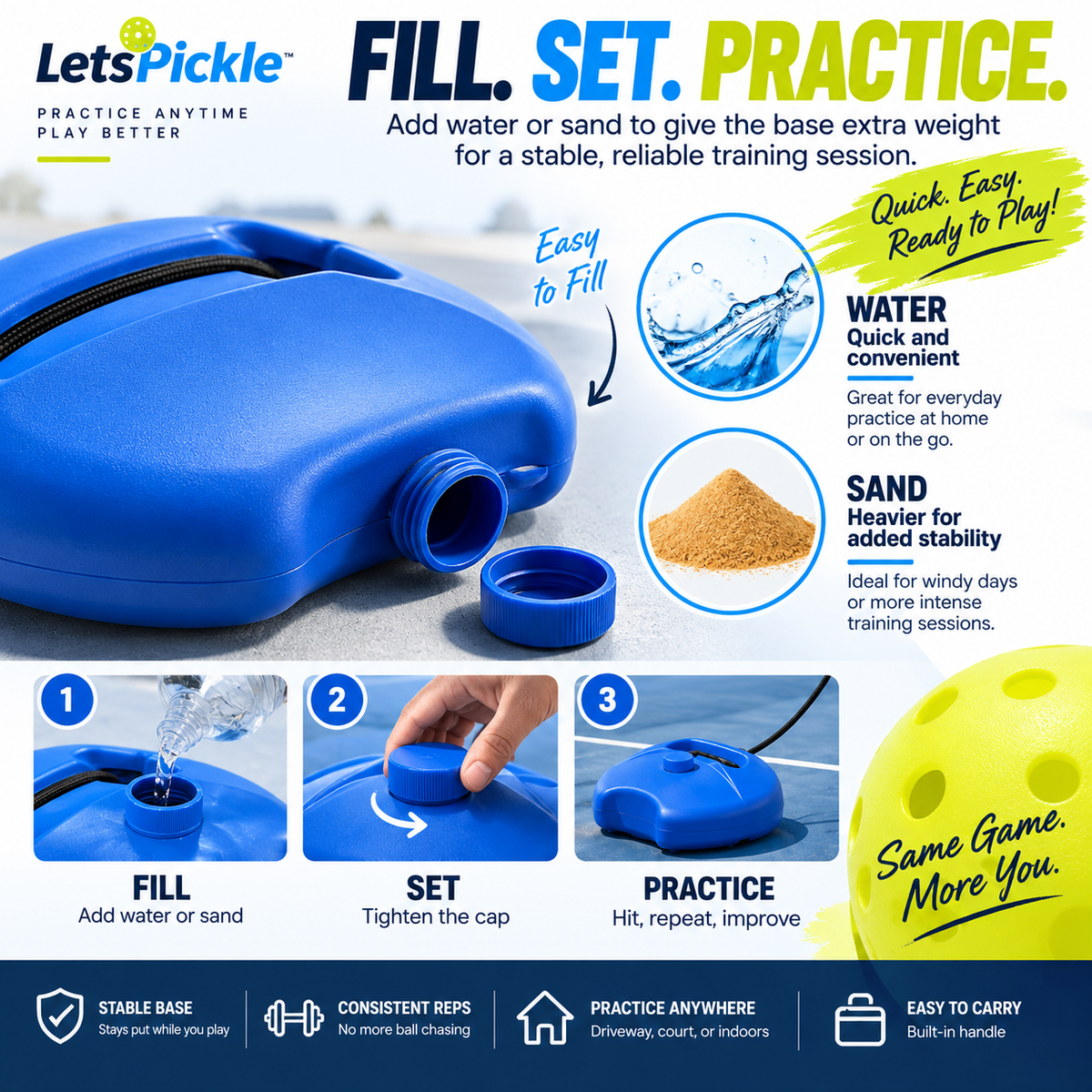 PickleBall Solo Trainer kit
